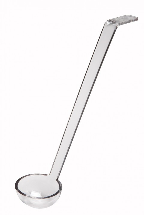 Cambro Camwear Polikarbon Sos Kepçesi - Küçük 21,6 cm ( LD85 ) Şeffaf