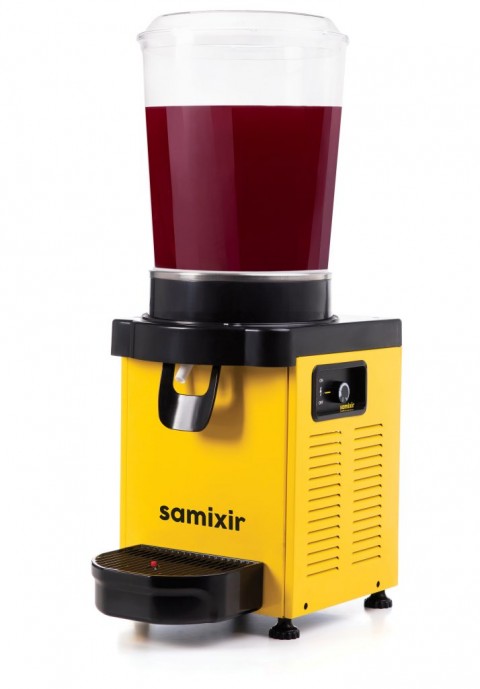 Samixir Panoramik Karıştırıcılı Soğuk İçecek Dispenseri 10 lt Analog Sarı