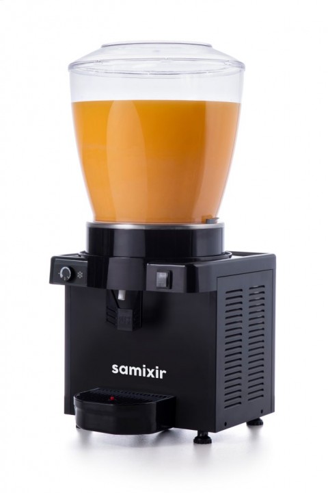Samixir Panoramik Karıştırıcılı Soğuk İçecek Dispenseri 22 lt Siyah Analog