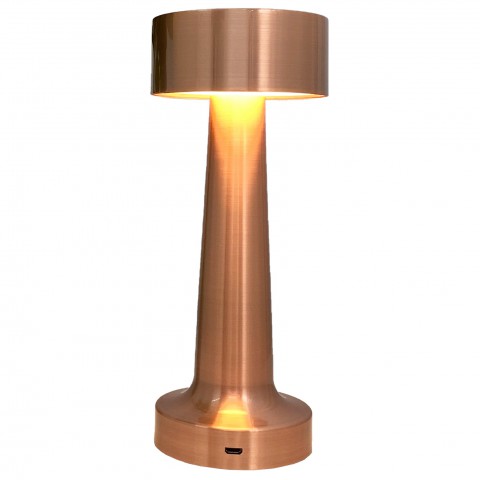Şarj Edilebilir Masa Lambası D9*H21cm (GRV-810-BAKIR)