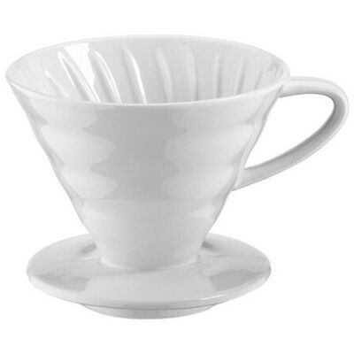 Epinox Dripper - Seramik Kahve Demleme Aparatı-Beyaz (FSB-2)