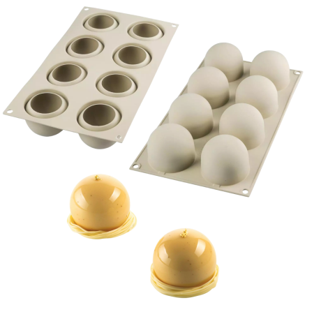 Silikomart Dolce Tartufo Silikon Kalıp Ø62 x h:52 mm (26.192.13.0065)