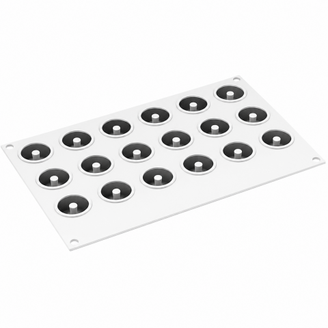 Silikomart Donuts Kalıbı XS 12 li Silikon Ø34 mm h:16 mm (36.434.87.0065)