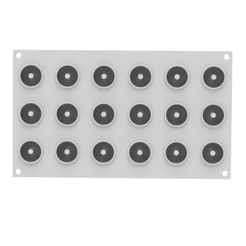 Silikomart Donuts Kalıbı XS 12 li Silikon Ø34 mm h:16 mm (36.434.87.0065)