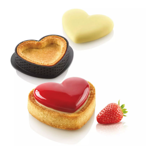 Silikomart Kit Tarte Ring Amore 80 x 70 mm (25.317.87.0065)