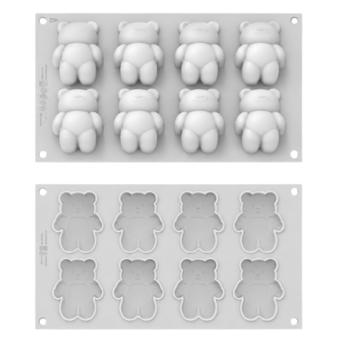 Silikomart Teddy Bear 68 N.8 Silikon Kalıp Seti (36.441.87.0065)