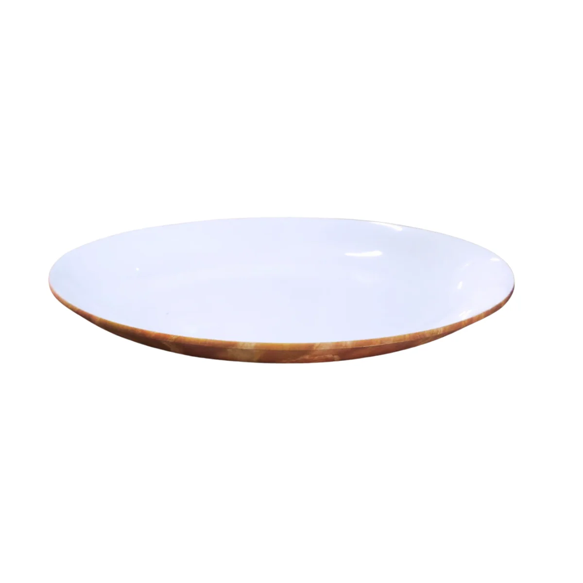 Smile Buffet Golden Açık Büfe Kırılmaz Kayık Tabak 39x25,5 cm H: 4,5 cm