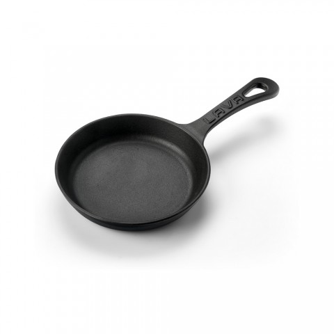 Lava Tek Saplı 16 cm Yuvarlak Döküm Tava ( LV ECO Y STV 16 ) Siyah
