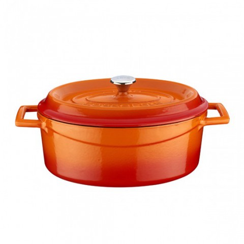 25 CM OVAL DÖKÜM TENCERE Turuncu