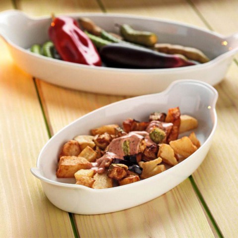 Tavola(d) 34cm Fırın Kabı Oval Dekorsuz