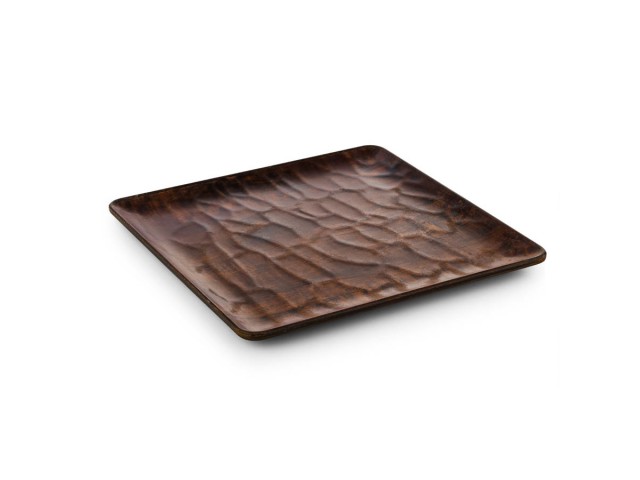 Tria Hibrit Ahşap Kare Servis Tabağı 26*26 cm (HW 749)