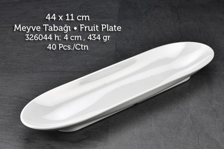 Tuva Therm 44*11 cm Kayık Tabak (GR-TUV 1150)