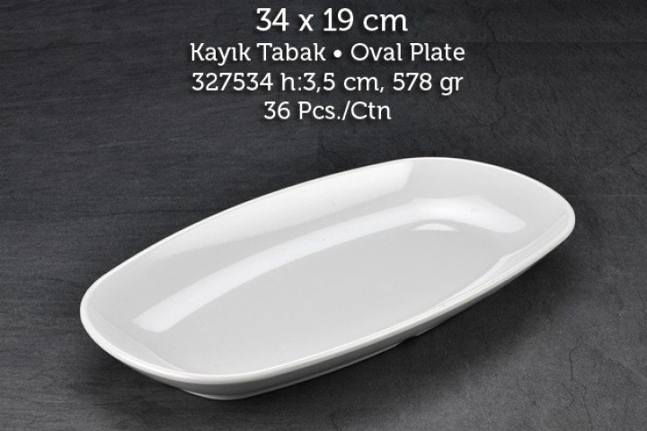 Tuva Therm İnternational 34 cm Kayık Tabak (GR-11434)