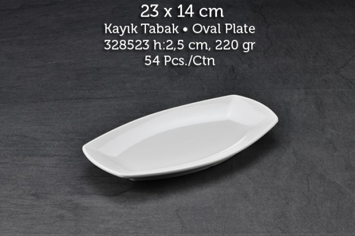 Tuva Therm Quadro 23*14 cm Kayık Tabak (GR-13423)