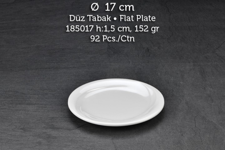 Tuva Therm Wings 17 cm Düz Tabak (GR-14117)