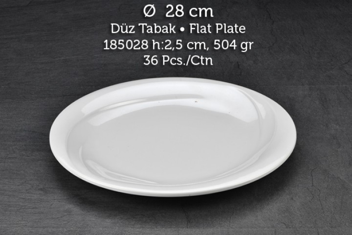 Tuva Therm Wings 28 cm Düz Tabak (GR-14128)