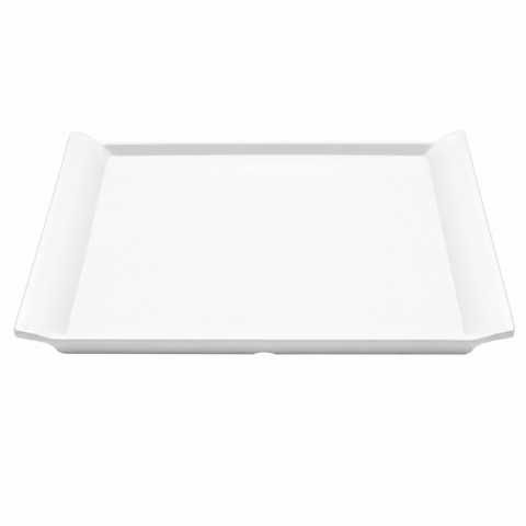 Ultraform 097F6315 Beyaz Melamin A.B. Kulplu Tepsi 37x25 Cm