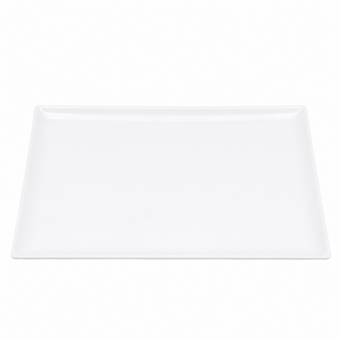 Ultraform 097FHP1414PA Beyaz Melamin Dikdörtgen Sunum Tabak 35x24 cm
