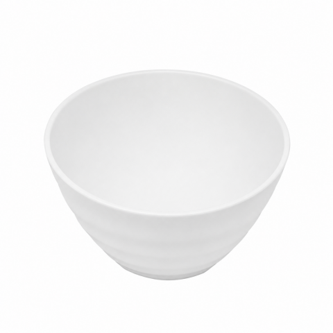 Ultraform 097FLB009 Beyaz Melamin Açılı Kase 23x15 Cm