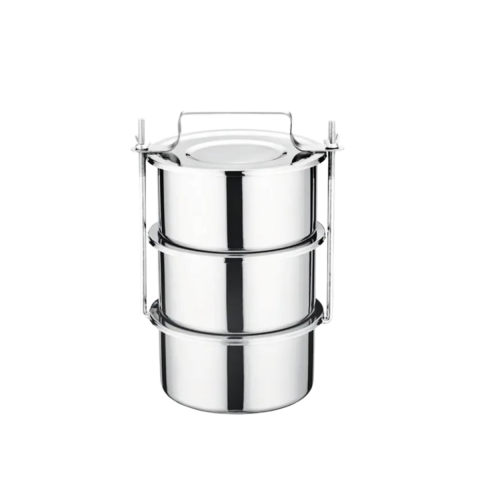 Ulutaş 16 cm Vidalı Üçlü Sefer Tası – 4,5 Litre | 430 Kalite Çelik | 4 Kişilik