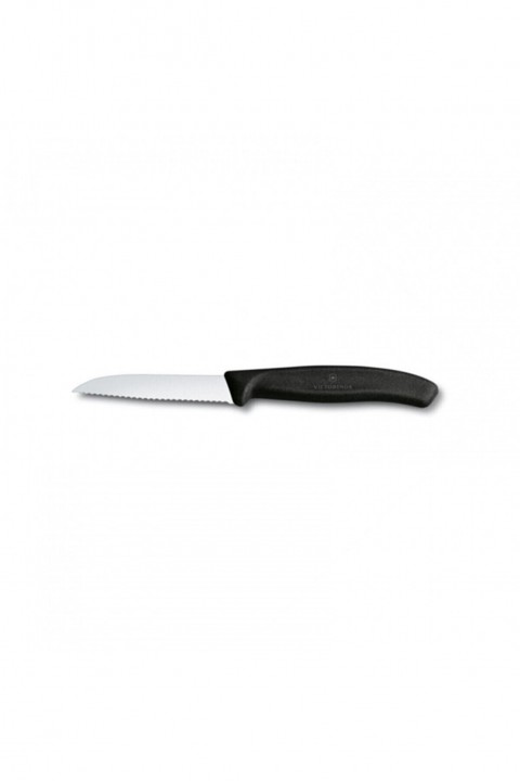 Victorinox 8 Cm Tırtıklı Soyma Bıçağı Siyah (VT 5.0433)