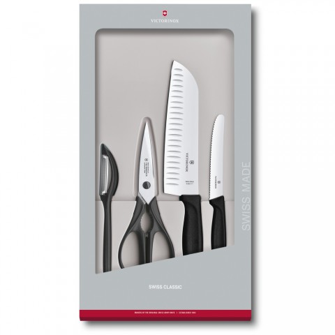 Victorinox Swıss Classıc Mutfak Seti 4 Parça Kutuda Siyah (VT 6.7133.4G)