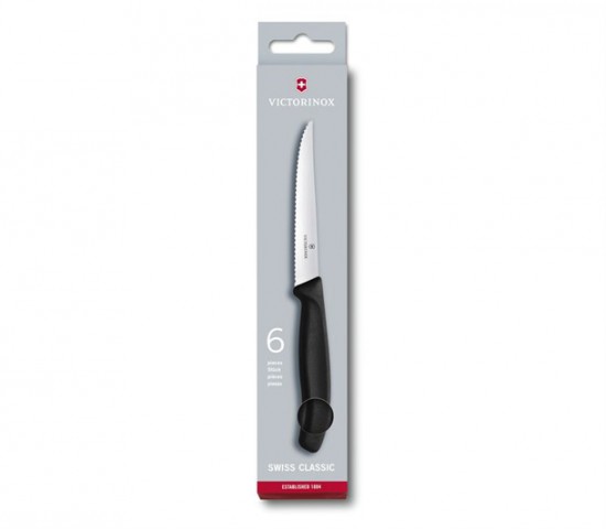 Victorinox Swıss Classıc Biftek Bıçak Seti 6lı Siyah (VT 6.7233.6)