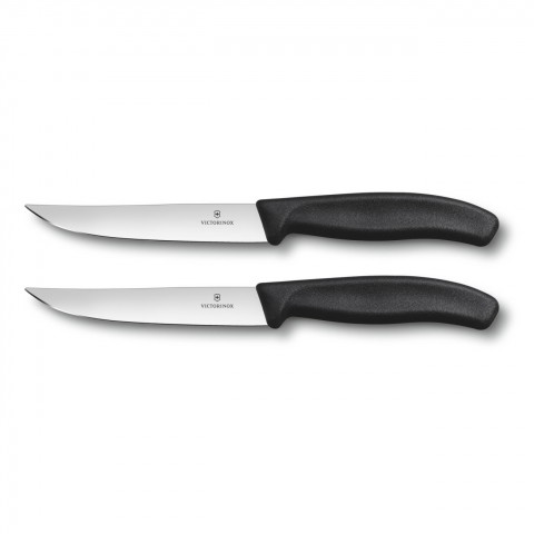 Victorinox Biftek Bıçak Fibrox Sap 12 Cm İkili Blister Siyah (VT 6.7903.12B)