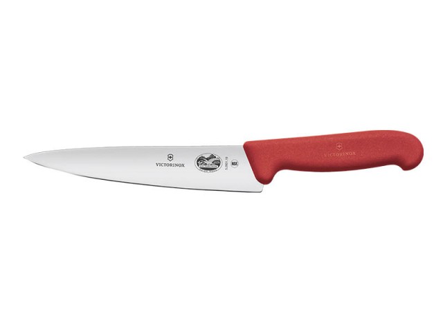 Victorinox Dilimleme Şef Bıçağı 19cm Kırmızı Fıbrox (VT 5.2001.19)