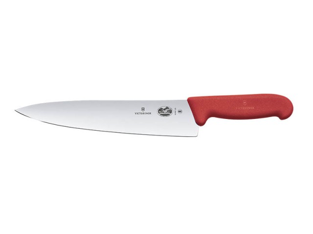 Victorinox Dilimleme Şef Bıçağı 25 cm Kırmızı Fibrox Sap (VT 5.2001.25)
