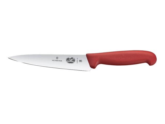 Victorinox Dilimleme Şef Bıçağı 15 cm Kırmızı Fibrox
