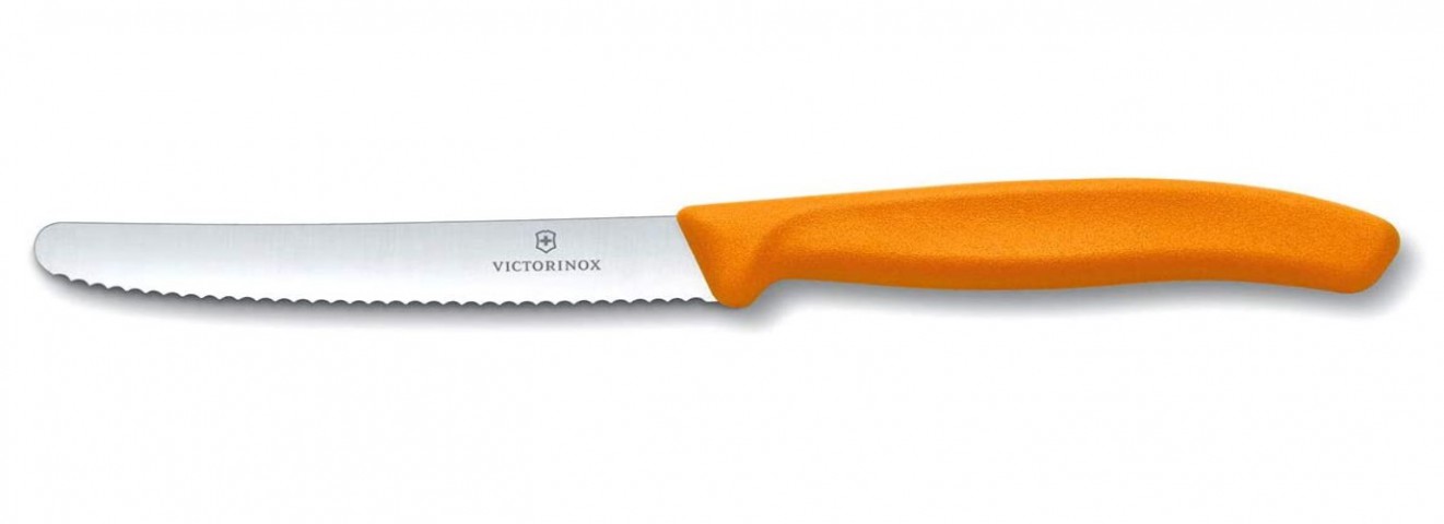 Victorinox Domates Bıçağı 11 Cm Testere Ağızlı Turuncu ( VT 6.7836.L119 )