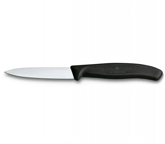 Victorinox Soyma Bıçağı 8 Cm Sivri Uçlu SwissClassic Siyah (VT 6.7603)