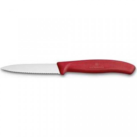Victorinox Soyma Bıçağı 8 cm Testere Ağızlı Sivri Uçlu Swiss Classic Kırmızı ( VT 6.7631 )