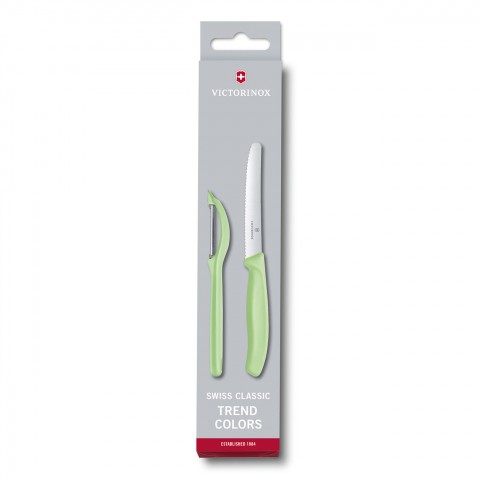 Victorinox Swıss Classıc Soyma Bıçak Soyacak Seti Açık Yeşil (VT 6.7116.21L42)