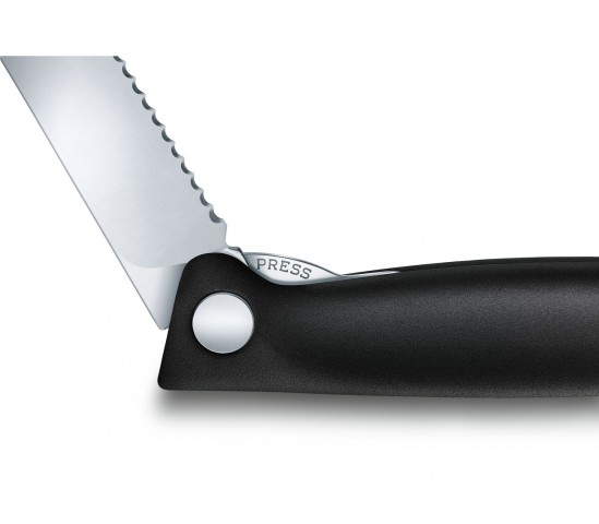 Victorinox SwissClassic Katlanır Soyma Bıçak 11cm Test Siyah (VT 6.7833.FB)