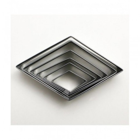 Volavan 6'Lı Set - Metal Baklava Şekilli - Düz