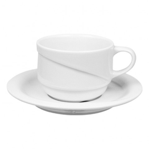 Güral Porselen X-tanbul Nescafe Fincanı Tabaklı 170 cc  Dekorsuz (XT023C00)