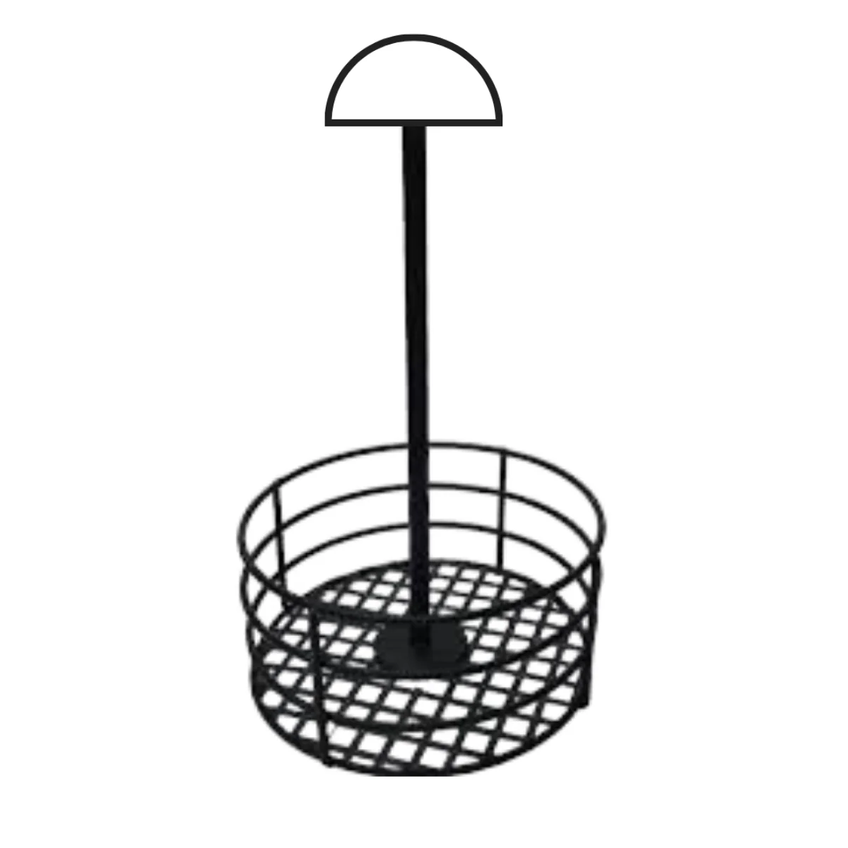 Yuvarlak Sosluk Standı - Siyah 17*26 cm