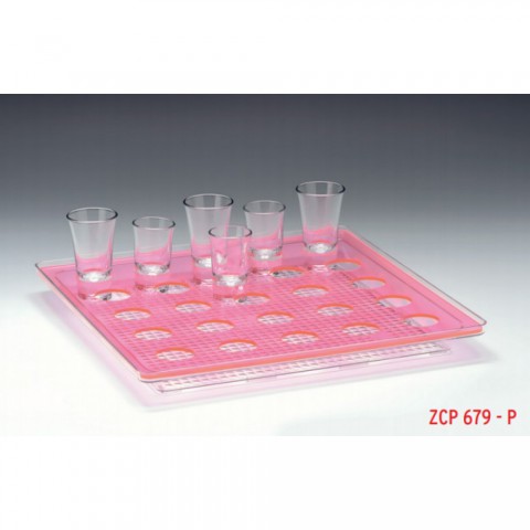 Zicco 25'li Kare Akrilik Shot Servis Standı 34 X 34 cm ( ZCP 679 )