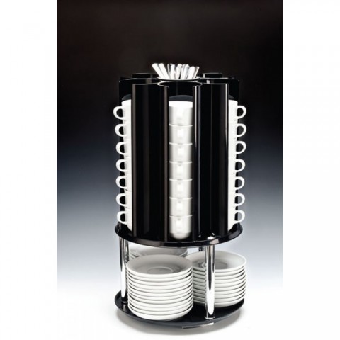 Zicco Polycarbon Döner Fincan Tabak Kaşık Standı Ø 30 X H: 55 cm ( ZCP 362 )