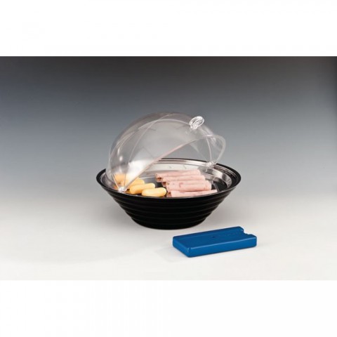 Zicco Polycarbon Kapaklı , Çelik Tepsili , Soğutuculu Teşhir Ø 32,5 cm ( ZCP 428 )
